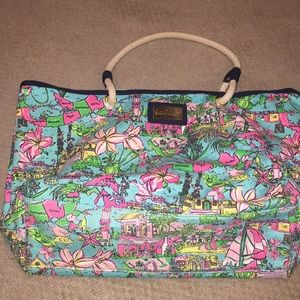 Limited edition Bermuda Lilly Pulitzer beach bag